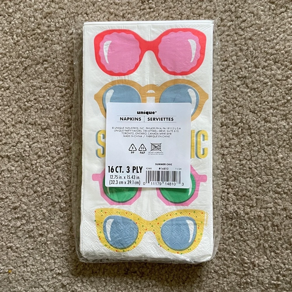 Summer Disposable Party Supplies Set